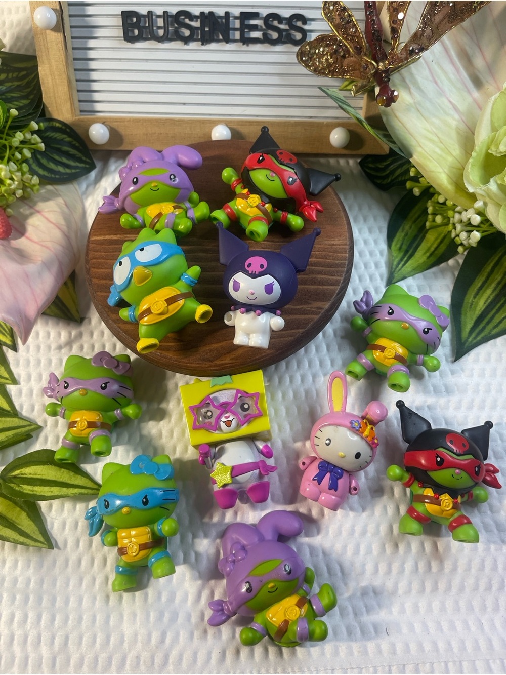 Sanrio TMNT Hello Kitty Figure Lot Kuromi My Melody Ninja Turtles Toys More